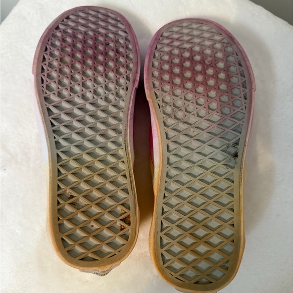 Vans Size 6 Classic Slip-On Pink Yellow Ombré - Picture 4 of 10